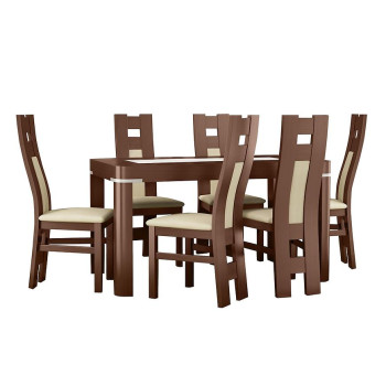 Étkezőgarnitúrák Étkező készlet Amelia 1+6 ST637 VI  KR636  BR2432 SZ.9003 cayenne 15