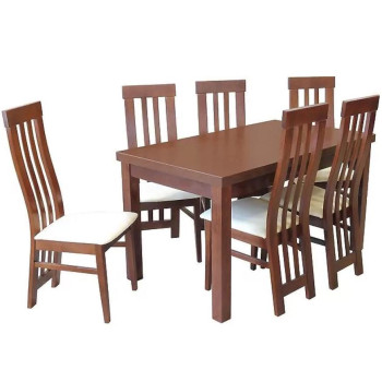 Étkezőgarnitúrák Étkező készlet Weronika 1+6 ST654 I gesztenye KR810 BR2432 D1P EKO