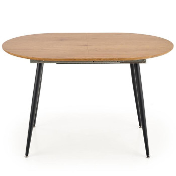 Étkezőgarnitúrák Kinyitható asztalok  Colorado 120/160x80cm Mdf/Acél – Tölgy Aranysárga/Fekete