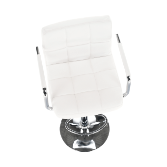 fehér textilbőr/króm