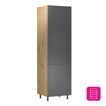 Élelmiszer szekrény polcokkal