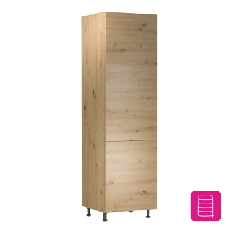 Élelmiszer szekrény polcokkal