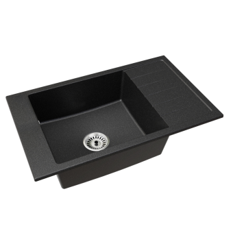 Gránit mosogató szifonnal és csepegtető felülettel