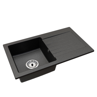 Gránit mosogató szifonnal és csepegtető felülettel