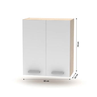 tölgy sonoma/fehér