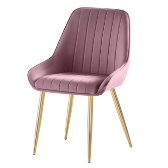 rózsaszín Velvet anyag/gold króm-arany