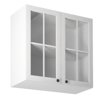 Kétajtós felsőszekrény üveggel G80S