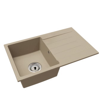 Gránit mosogató szifonnal és csepegtető felülettel