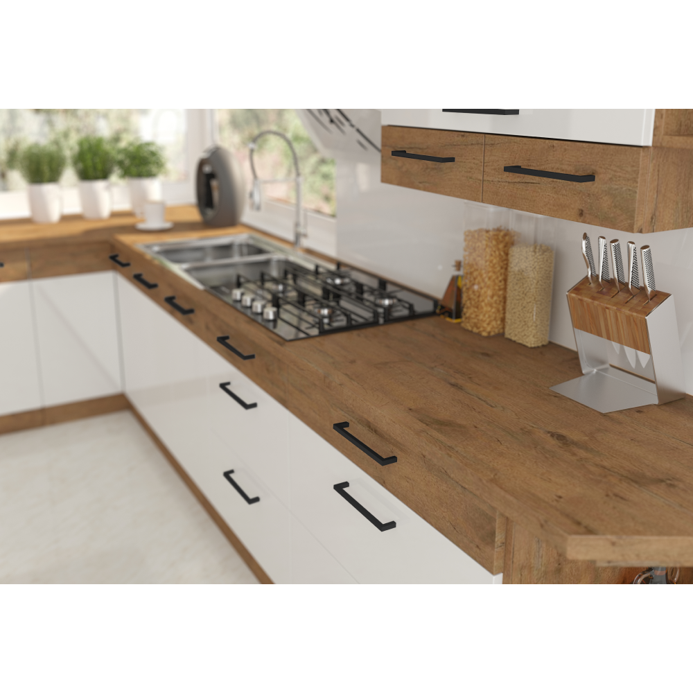 lancelot tölgy / fehér extra magas fényű HG