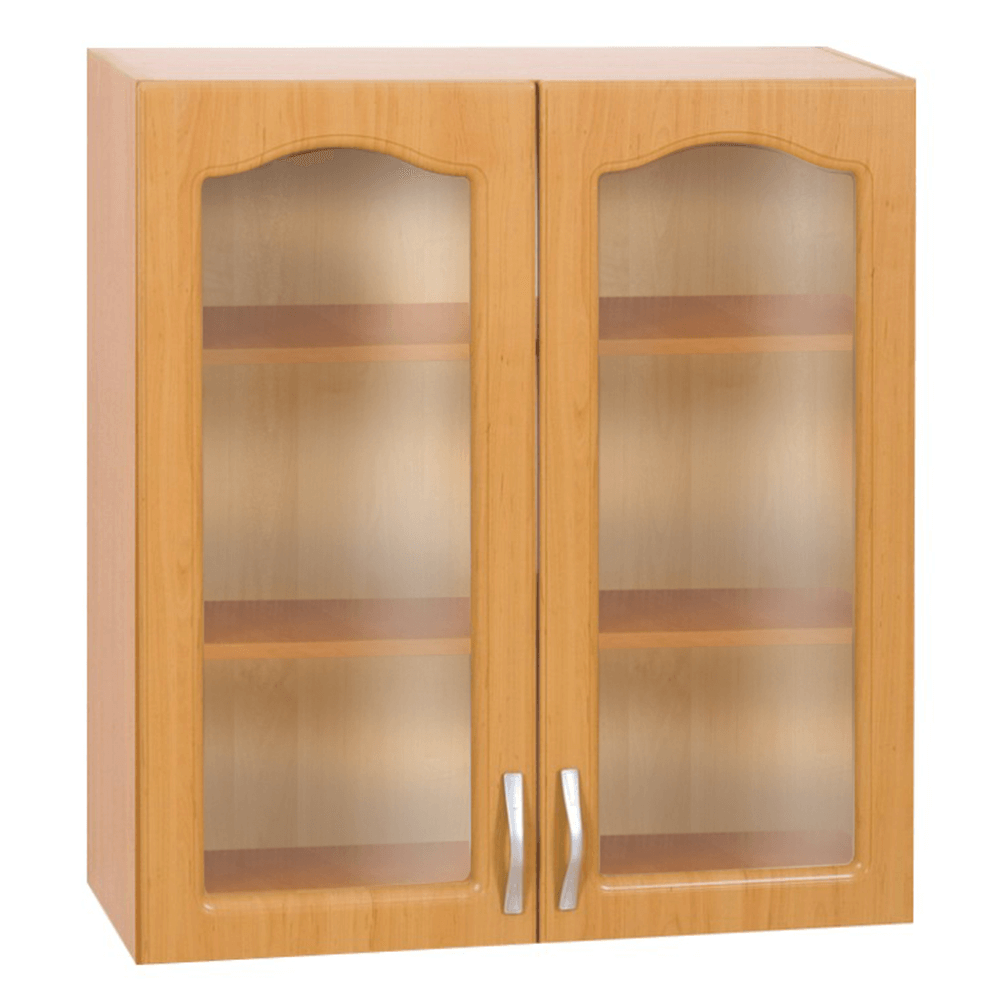 Kétajtós felső konyhaszekrény éger