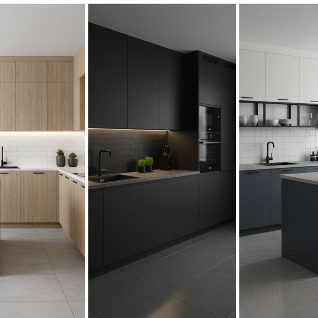 Konyhabútor stílusok - Szép letisztult konyhaszekrény trendek modern és praktikus megoldások