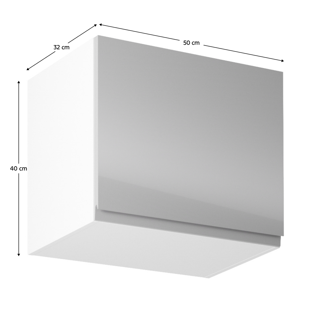 fehér/szürke extra magasfényű