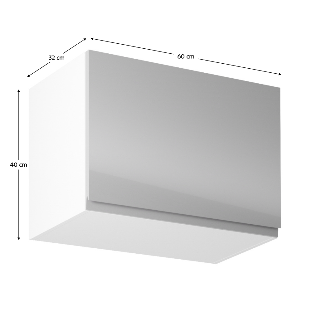 fehér/szürke extra magasfényű