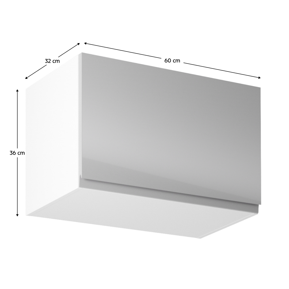 fehér/szürke extra magasfényű