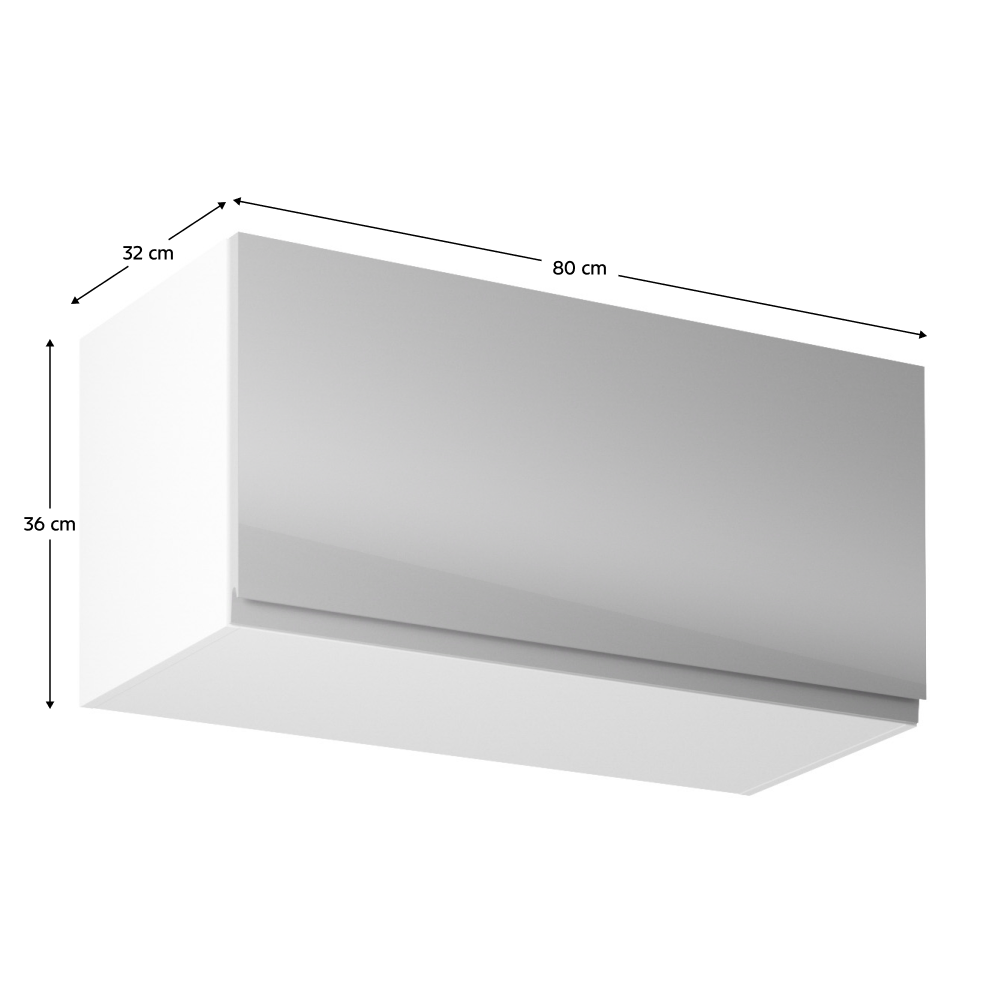 fehér/szürke extra magasfényű