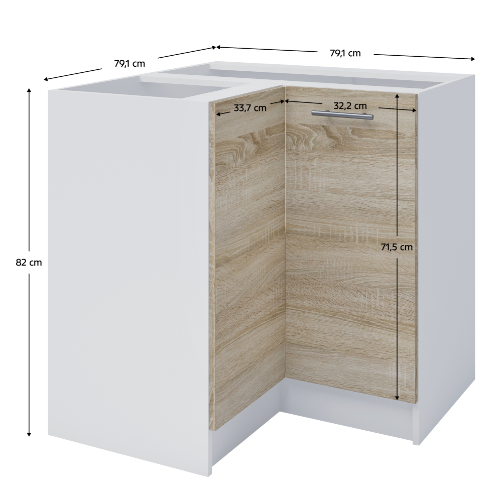 tölgy sonoma/fehér